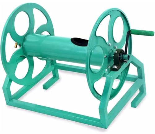PP-Vic Carrello Porta Tubo dell'Acqua Industriale, Carrello Avvolgitubo in Ferro, Carrello Avvolgitubo da Giardino A Parete, Avvolgitubo per Utensili da Giardino