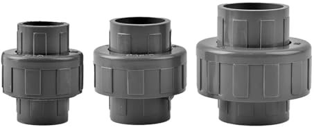 RAGOPILEN Raccords de tuyaux d'eau, Raccord Union for Tuyau d'eau en PVC, diamètre intérieur 20/25/32 mm, Gris, for systèmes de Jardinage et hydroponiques(32)