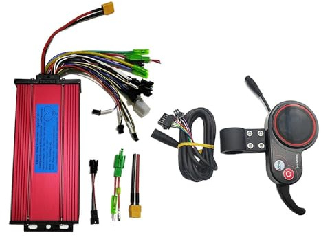 Centralina Monopattino Elettrico Acceleratore a pollice con display for controller bici elettrica 36V 48V 60V 1200W 1500W 2000W(36V-64V 34A-40A kit)