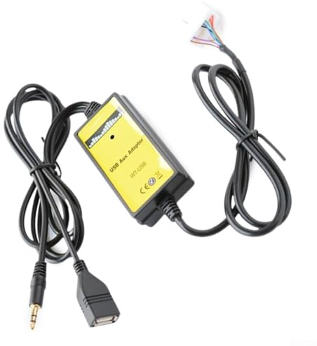Bulevisiter USB AUX Input Adapter for Honda For Accord For Civic For CRV Pilot For Odyssey Fit 2003-2011 with Changer Port Support MP3 WMA USB For SD Card Reader 3.5mm Audio