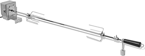 Generico Spiedo Professionale con Motore in Acciaio 1200 mm,2.9kg,42245