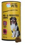 Holland Animal Care Pre- & Probiotika-Kauartikel - 120 Stück - Nahrungsergänzungsmittel für Hunde - Vitamin - Zur Unterstützung der Verdauung und Darmflora