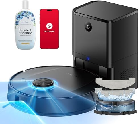 Ultenic Robot Vacuum Cleaner with Mop, Powerful 10000Pa/200 Mins, T20 Pro+
