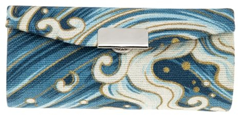 GALPADA Porta Trucchi in Pelle Nera con Specchio e Design a Bottone, Custodia Compatta per Rossetti e Gioielli, per Viaggi e Uso Quotidiano