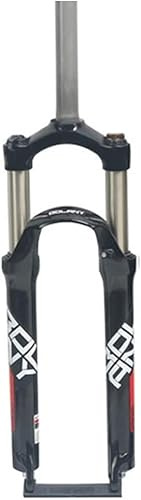 CFDZCP Forcelle per Bicicletta Forcella A Molla MTB da 24 Pollici, Forcella Ammortizzata for Mountain Bike, Regolazione del Ritorno da 100 Mm, Forcella Anteriore Dritta da 1-1/8, QR 9 Mm(24'' Red)