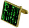 Select Gifts Matrix Computer Code Gold-Manschettenknöpfe im Beutel