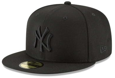 New Era x MLB Men's New York Yankees Basic 59Fifty Fitted Hat Black/White 6 7/8