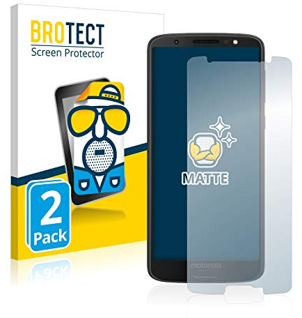 BROTECT Schutzfolie für Motorola Moto G6 | 2 Stück Entspiegelnder Displayschutz Made in Germany Matte Displayschutz-Folie Anti-Reflex Anti-Fingerprint Einfache Montage