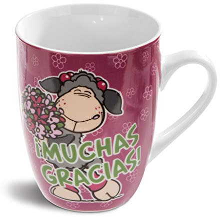Nici 34821 Taza Muchas Gracias, Multicolor, Única, Set de 4 unidades