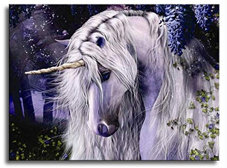 Paint by Number Kits, Shukqueen DIY Oil Painting for Adults, Kids, Beginner's, Unicorn