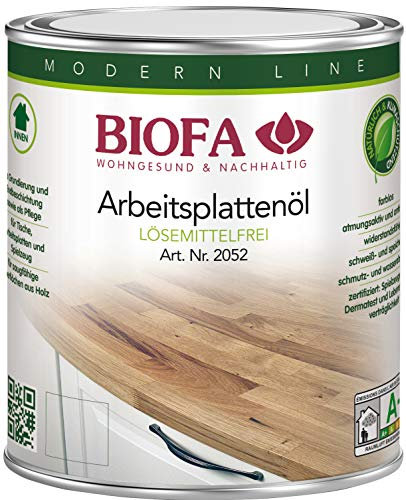 Biofa | Arbeitsplattenöl | lösemittelfrei | 2052 Größe 0,375 L