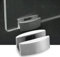 La pince de charnière de pivot de porte en verre d'acier inoxydable 304 fixe la fixation de butée de porte de verre coulissante sans cadre pour la salle de bains