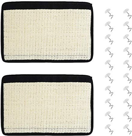 Furpaw Sofaschutz Katze, 2 STK Sisal Kratzmatte Katzen Kratzschutz Sofa, Kratzpads Schützen Sie Sofas und Möbel Kratzteppich Couch Katzenkratzmatte - 20 * 30cm