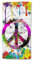 HGOD DESIGNS Handtücher mit Peace-Symbol, bunt, mit Friedenssymbol, Malerei, weiches Handtuch für Badezimmer, Küche, Yoga, Fitnessstudio, dekorative Handtücher, 38,1 x 76,2 cm