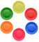 JUHONNZ Mini Frisbee,6er Pack Mini Flugscheibe Silikon Wurfscheiben Flugscheibe Spiele Fliegt Uber 60 Meter für Erwachsene Kinder Oder Hunde Frisbeesport 6 Farben