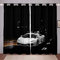 Tbrand Rennwagen Rennauto Fenstervorhang Racing Car Vorhänge Microfaser Modern Blickdichte Vorhänge Dekor 260x140cm für Jungen Kinder Mädchen Frauen Männer