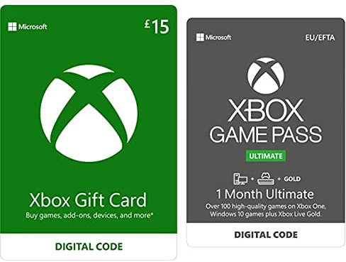 Xbox Live £15 Credit (Download Code) + Xbox Game Pass Ultimate 1 Month Membership (Download Code)