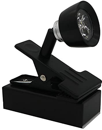 YUNHOME Clip Lumières Lampe Pince Lampe Lecture Lampe Bureau A Pince LED Wireless Battery Light Mini Simple Surface Super Bright Light Clip Spotlight-3 Watts Jaune Lumière