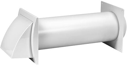 Wall Fixing Ventilation Duct Kit - 100mm / 4 - with Cowl and Duct Hose Pipe Flange