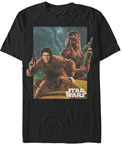 STAR WARS Herren Bandana und Han T-Shirt, schwarz, 3XL