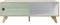 Inter-Furn Adelaide Couchtisch, Holzwerkstoff, Weiß/Grün Hochglanz, 115 x 46 x 60 cm