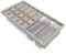 Emuca - Organisationsschublade für Schränke mit Hilfstablett und sanft schließenden Schienen für Schränke, Modul 900mm, regulierbare, Steingrau lackiert