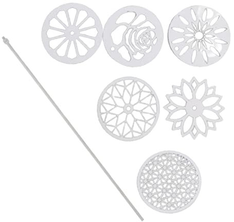 Perfeclan 6 Blumenschablonen 1 Stab Seifenformwerkzeuge, Stahlstab DIY Durchziehformer für Kerzen Kuchen Seife Dekorationen Pudding, Stil A