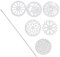 Perfeclan 6 Blumenschablonen 1 Stab Seifenformwerkzeuge, Stahlstab DIY Durchziehformer für Kerzen Kuchen Seife Dekorationen Pudding, Stil A
