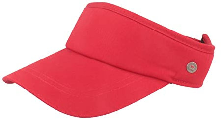 Balke Sonnenschild Visor mit Klettverschluss für Damen und Herren One Size, Rot
