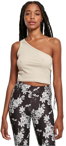 Urban Classics Damen Ladies Cropped Asymmetric Top
