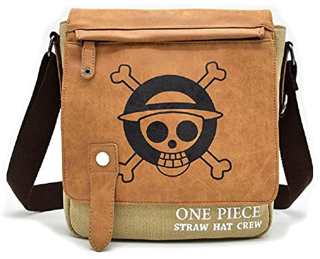 CHENMA Anime Canvas College Umhängetasche Daypack Schultasche Schuterltasche Büchertasche Backpack Bag One Piece 2