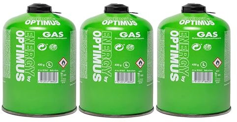 Generisch Optimus 3 x Ventil-Gaskartuschen Füllmenge 450g