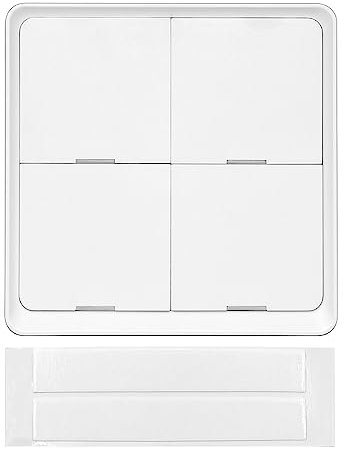 ANCLLO Interruptor Inteligente Zigbee, Interruptor de luz inalámbrico, Interruptor de 12 escenas, Compatible con la aplicación MOES/Smart Life/Tuya