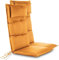 normani 2er-Set Stuhlauflagen Hochlehner mit Kissen - Sitzpolster Gartenstuhlauflagen f r Drau en und Drinnen aus pflegeleichtem und wasserdichtem Outdoor Material 120x50 cm Made in EU Farbe Orange