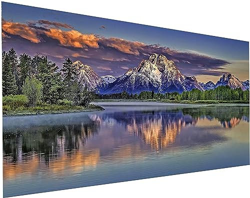 Hjjdiyes Pintura por Números para Adultos - Paisaje 80 x 40 cm, Kit de Pintura al Óleo XXL para Principiantes, Lienzo Sin Arrugas, Decoración del Hogar