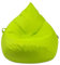 Droplet-Lounge Tropfenform Sitzsack mit Füllung | für Kinder Erwachsene | Indoor & Outdoor geeignet | Wasser-& Schmutzabweisend | Sitzkissen Bodenkissen Beanbag (XL Durchmesser 70 cm, Kiwi)