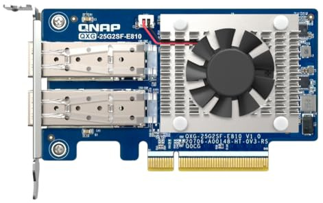QXG-25G2SF-E810 Netzwerkkarte mit Zwei Anschlüssen, 25 GbE mit FEC für zuverlässige Datenübertragung auf Unternehmensebene