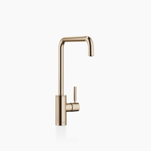 Dornbracht META Square Küchenarmatur, Einhebelmischer, Ausladung 235mm, für Spül-/Profibrause, 33826861-46, Farbe: Champagne gebürstet