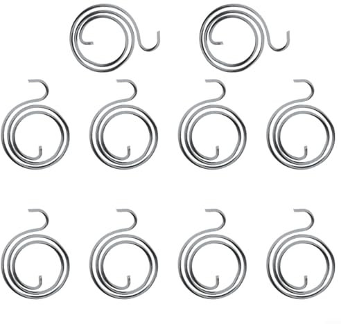 Gbtdoface Lot de 10 ressorts de poignée de porte, kit d'installation de serrure de porte, ressort de rechange pour poignée de porte, loquet de levier de porte, réparation interne de bobine 2,5 tours