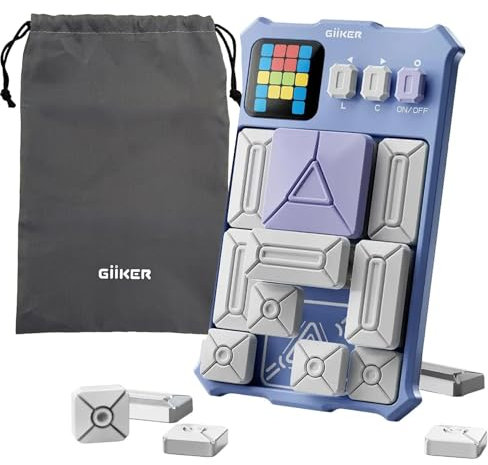 GiiKER Super Slide Puzzle-Spiele, Originales Denkspiel mit über 500 Herausforderungen, Spielzeug für Kinder und Teenager, Reisespiele, Geburtstagsgeschenke, Aktivitäten für Roadtrips (Lavender)