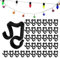 GOLRISEN 100 Stück Dachrinnenhaken Lichterkette Kunststoff Lichterkette Halterung Outdoor Weihnachtslicht Clip Mini Dachrinnenhalter für weihnachtsbeleuchtung LED Dekorative Lichterketten (Schwarz)