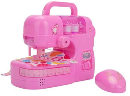 HEMOTON Mini-nähmaschinenspielzeug Für Kinder Elektrisches Schneiderspielzeug Pädagogisches Rollenspielset Tragbare Nähmaschine Für Kinder