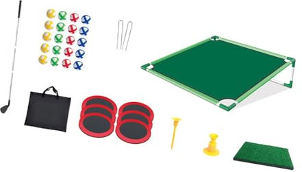 Luwecf Golf Pong Set für Kinder mit Golfbällen Und Tasche, Indoor Und Outdoor Spiel, Einzel-Rack