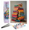 Bougimal Peinture par Numéro Adulte Paysages avec Pinceaux et Acryliques Bricolage Peintures Kits, pour la Décoration Intérieure maison, Livres 28x35cm(sans Cadre)