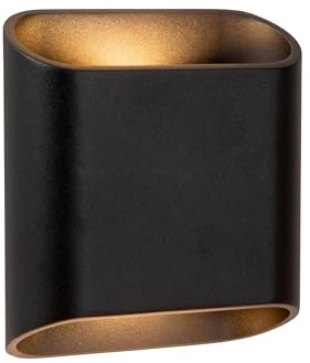 LUCIDE ATILA - Wall Light Indoor/Outdoor - LED Dim. - 2x5W 2700K - IP65 - Black