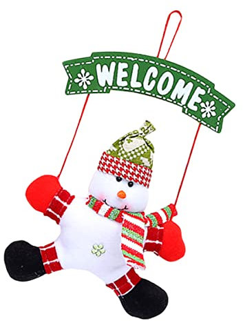 PRETYZOOM Pendentif Noel à Suspendre Décoration De Porte Ornements Noel Chic Accrocher Fenêtre Ornement Placard