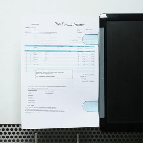 Monitor Memo Holder - Document Holder Clip - Desk Clip for Monitor Notes and Sticky Notes, School Office Supplies A4 Paper, Memo - Save Space in Documents, Name of n