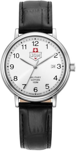 JDM Millitary Herren Analog Uhr mit Edelstahl Armband JDM-WG026-02