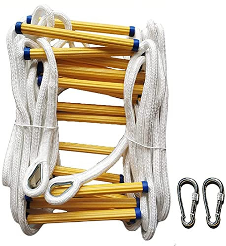 Fireproof Rope Ladder 50M (164Ft) - Emergency Escape & Rescue Ladder, Multi-Purpose Fire Ladders for Home Safety, Portable Fire Escape Solution