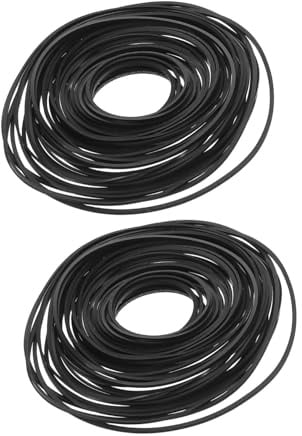 SHINEOFI Gummiriemen für Kassettenrekorder und Plattenspieler 40–190mm Flach 0,7 1,0mm Breit Ersatzriemen für Audiogeräte Flexibles Reparaturzubehör